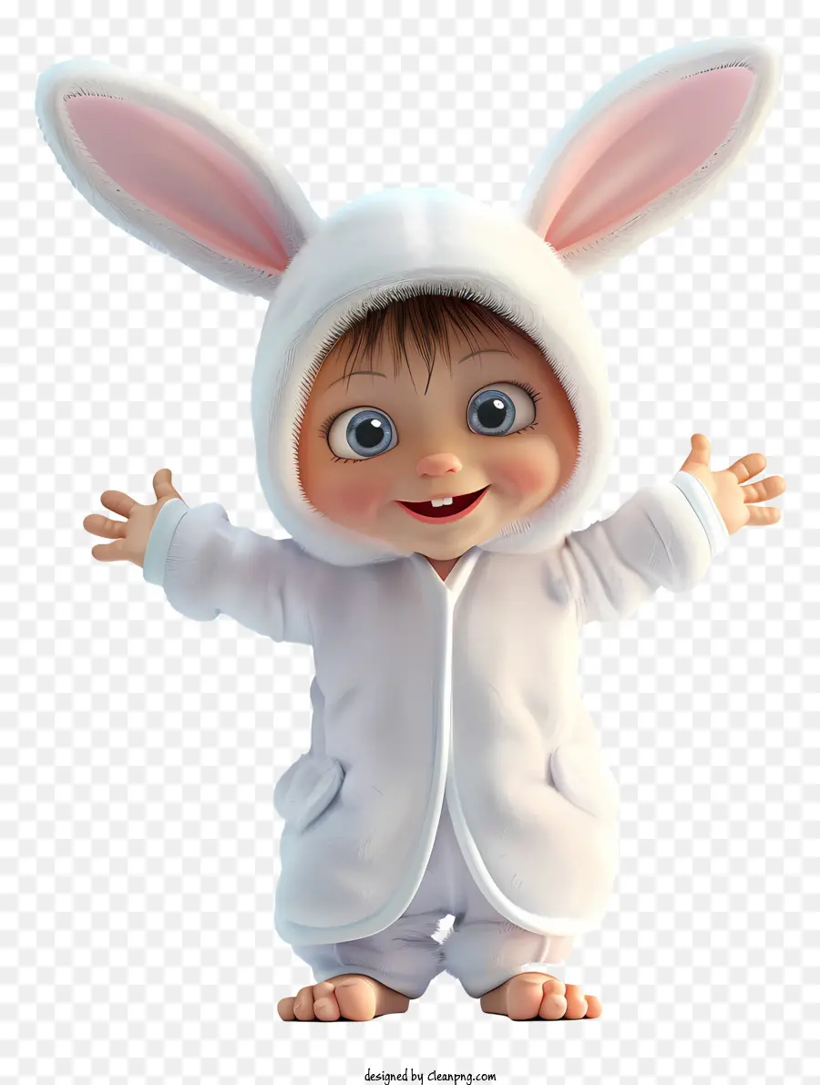 Kid，Traje De Conejito De Pascua PNG