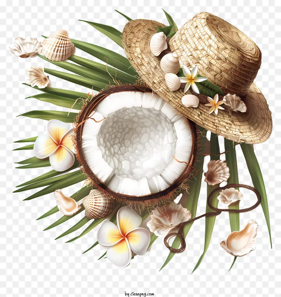 Verano De Coco，Tropical Fruits PNG