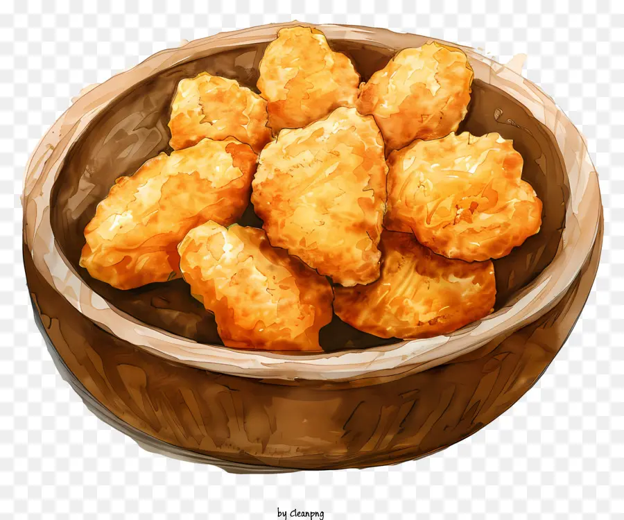 Nuggets De Pollo，El Pollo Frito PNG