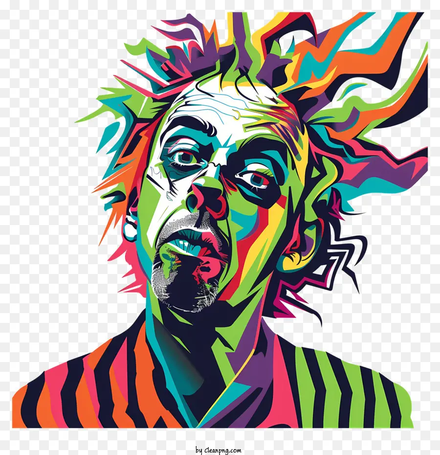 Beetlejuice，Arte Psicodélico PNG