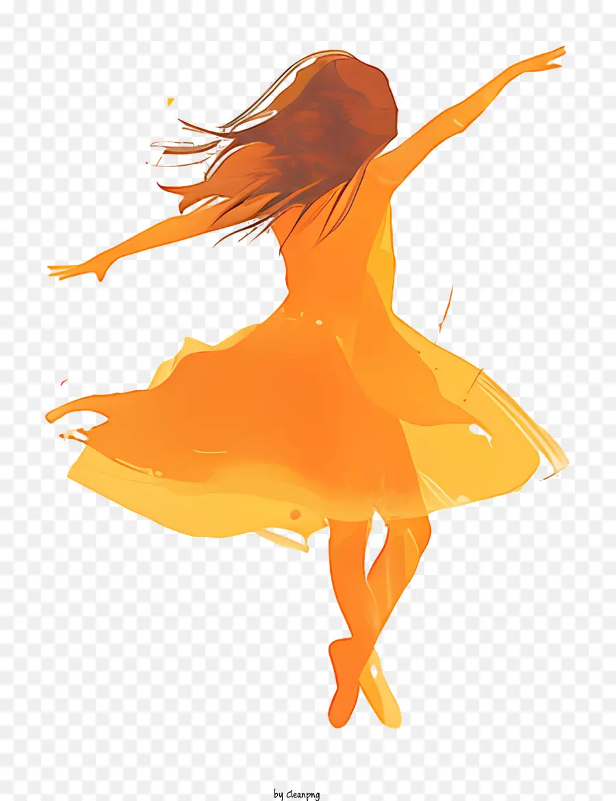 Girl Ballet Bailando，Digital PNG