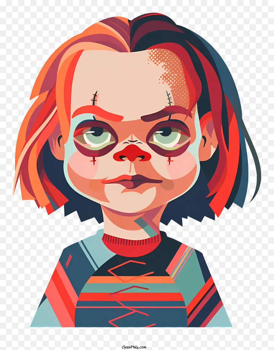 Chucky，El Pelo Rojo PNG