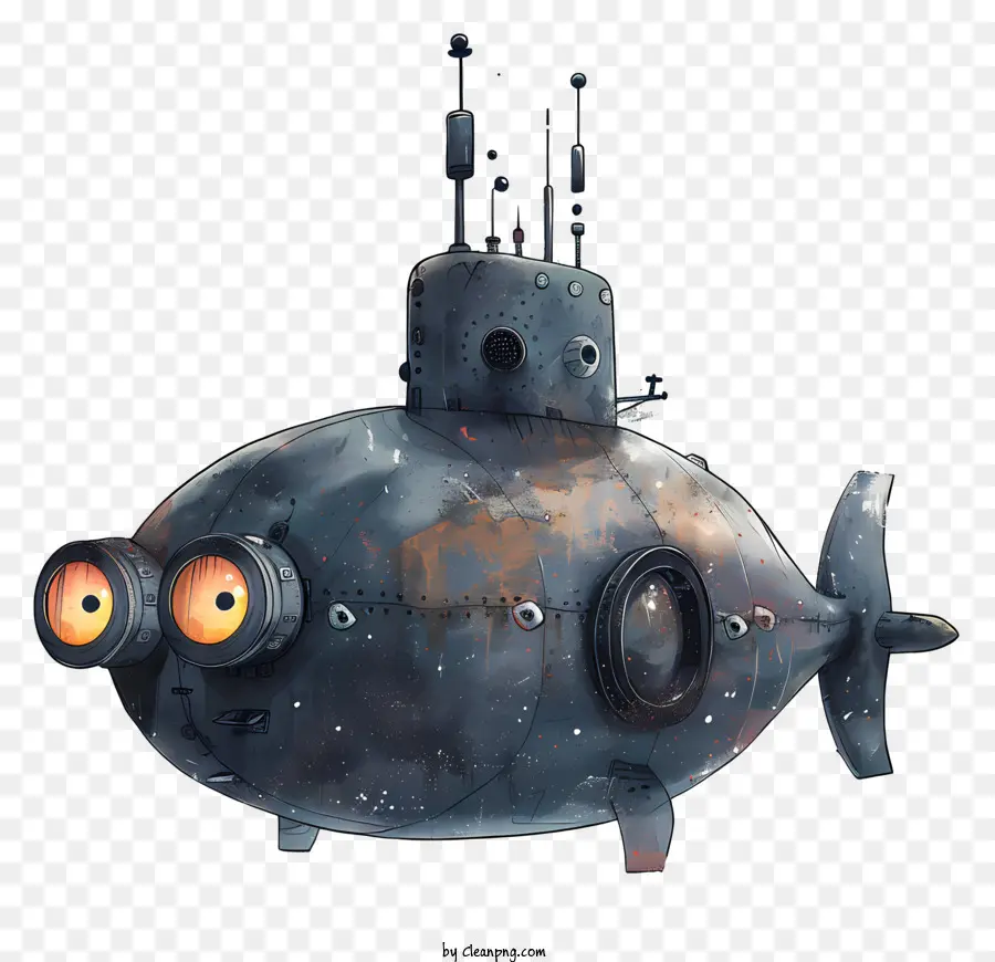 Día Submarino，Submarino Oscuro PNG