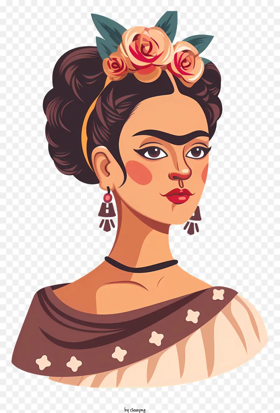 Mujer Mexicana，Mujer Con Flores PNG