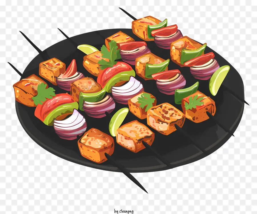 Paneer Tikka，Kabobs PNG