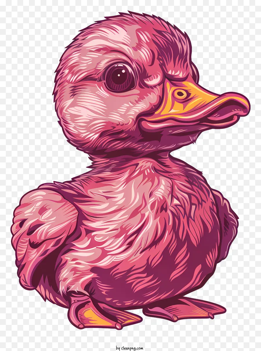 Dibujos Animados De Pato Bebé，Pato De Goma Rosa PNG