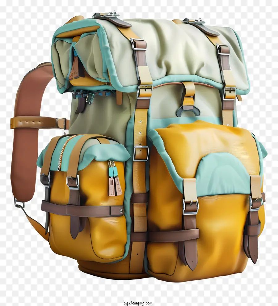 Mochila Para Acampar，Mochila Multicolor PNG