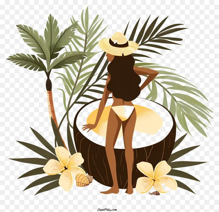 Verano De Coco，árbol De Coco PNG