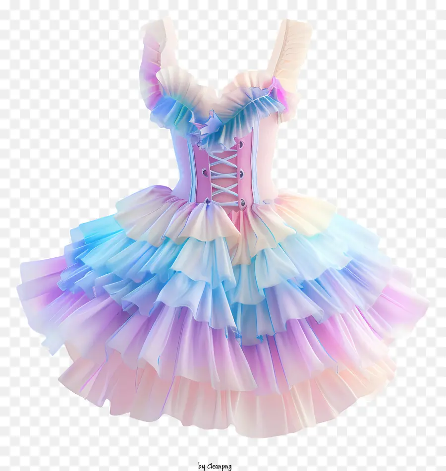 Vestido De Ballet Tutu，Vestido Con Volantes PNG