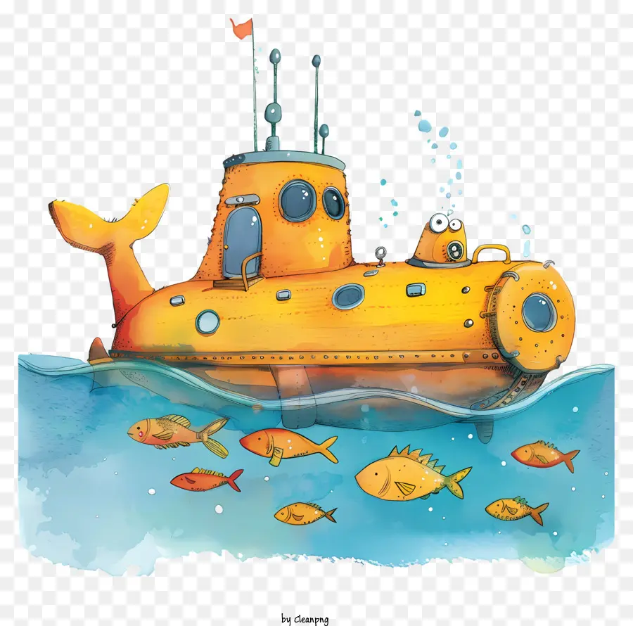 Submarino Día，Submarino Amarillo PNG