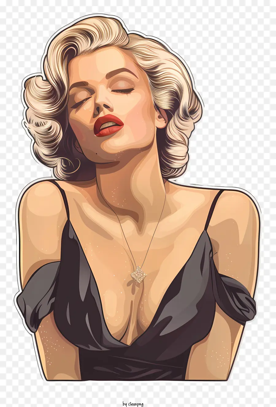 Marilyn Monroe，El Cabello Oscuro PNG