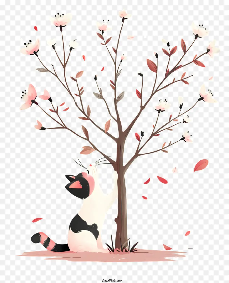 Gato Debajo Del árbol，Lindo Gato PNG