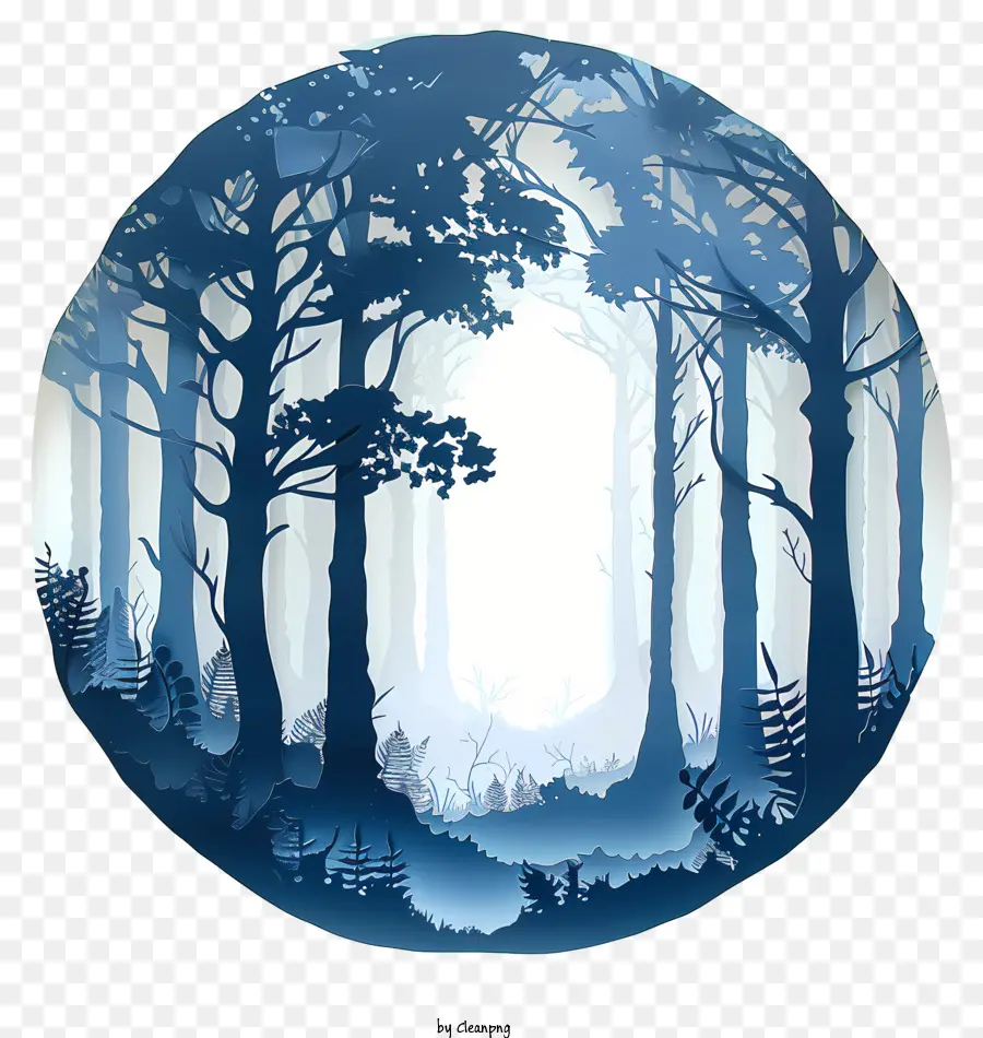 Día Internacional De Los Bosques，Bosque Azul PNG