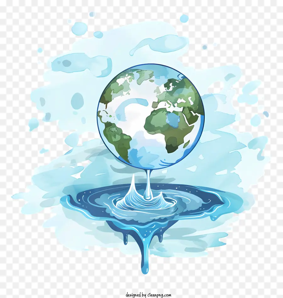 Día Mundial Del Agua，Planeta PNG