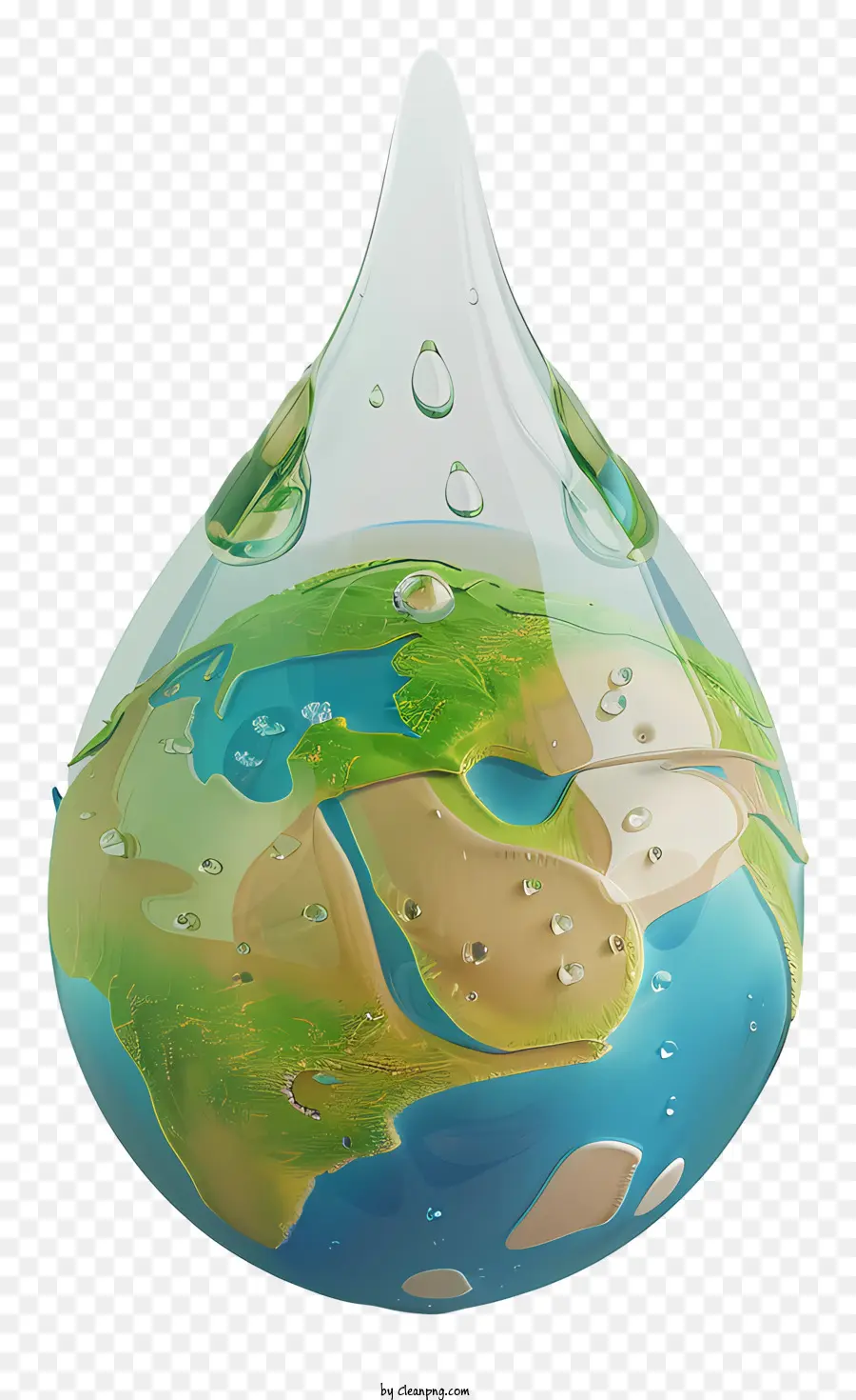 Día Mundial Del Agua，Globo De Gotas De Agua PNG