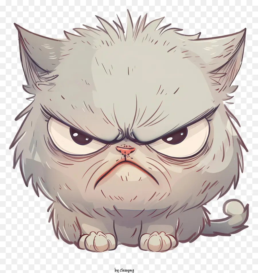 Emote Enojado，Gato Enojado PNG