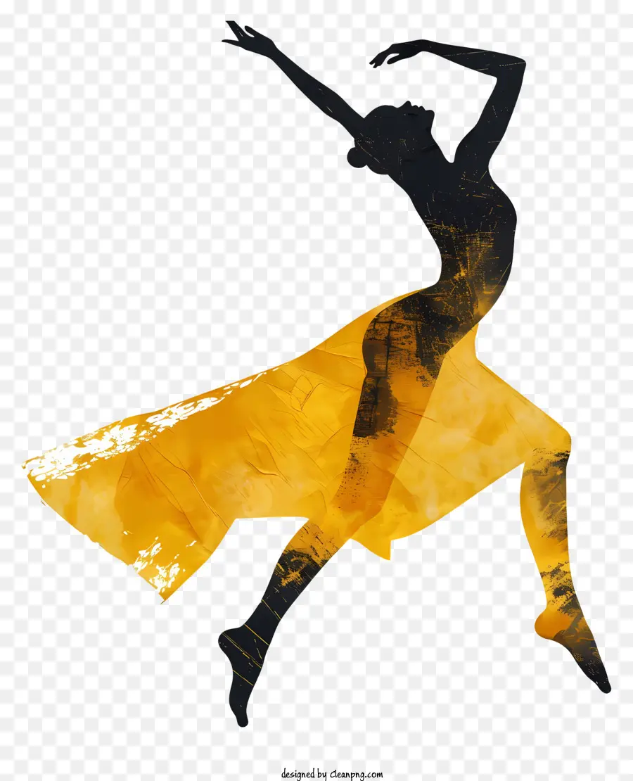 Silueta Bailarina，La Danza PNG