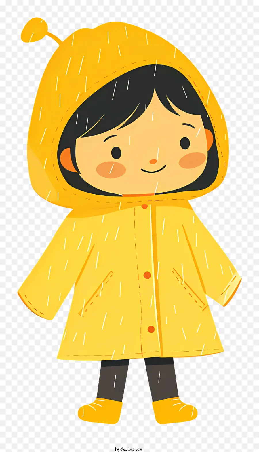 Niña En Impermeable，Niño En Impermeable PNG