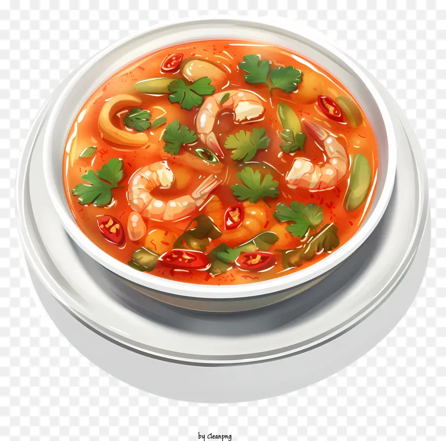 Tom Yum Goong，Sopa De Fideos PNG