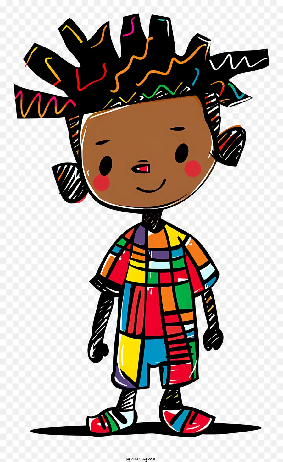 Niño Africano，Niño Colorido PNG