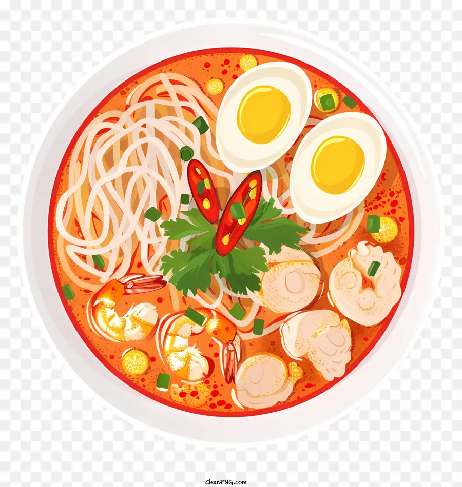 Penang Assam Laksa，Sopa De Fideos PNG