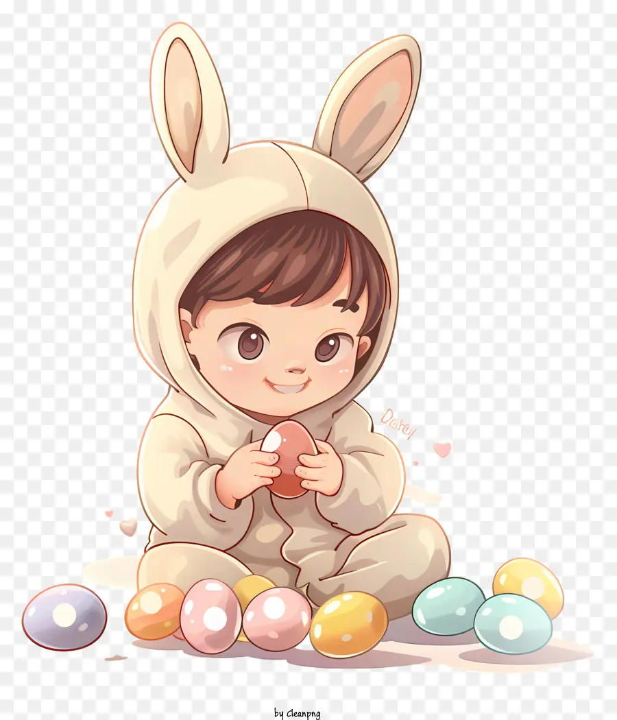 Kid，Traje De Conejito De Pascua PNG