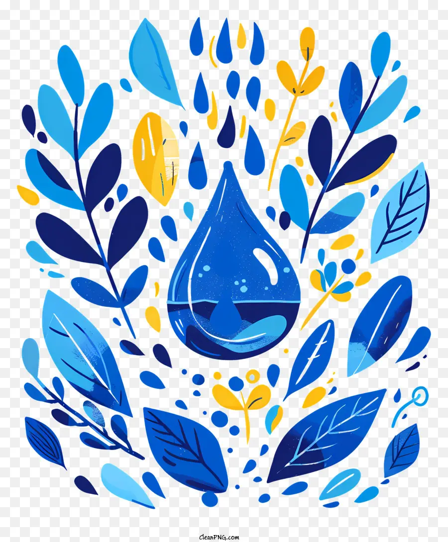 Día Mundial Del Agua，Gota De Agua PNG