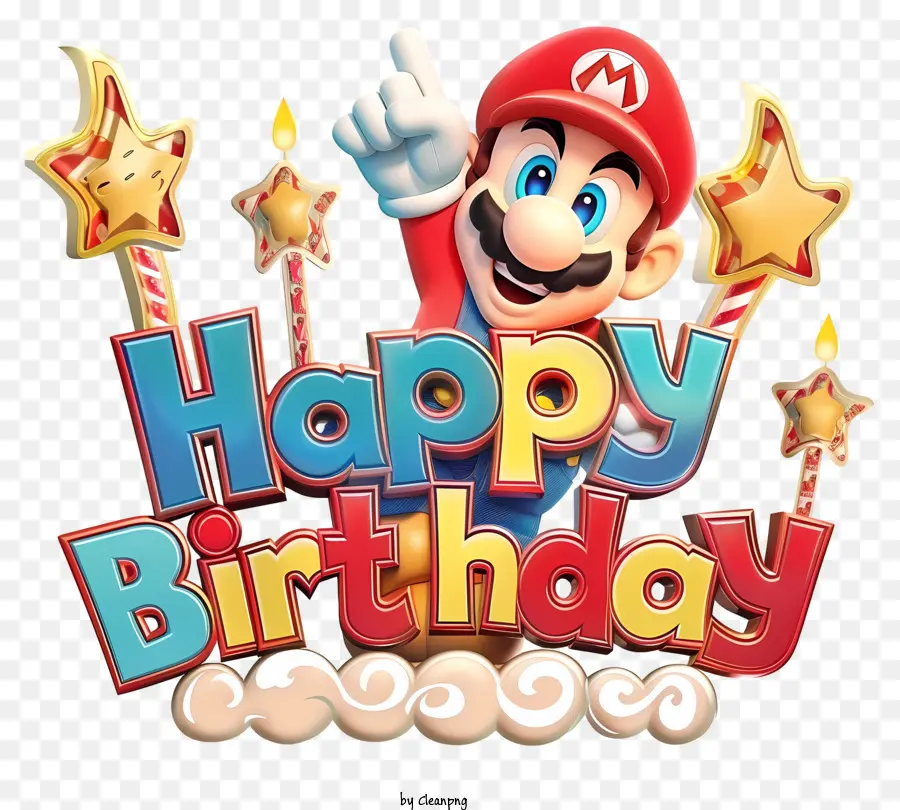 Fiesta De Cumpleaños De Mario，Mario PNG