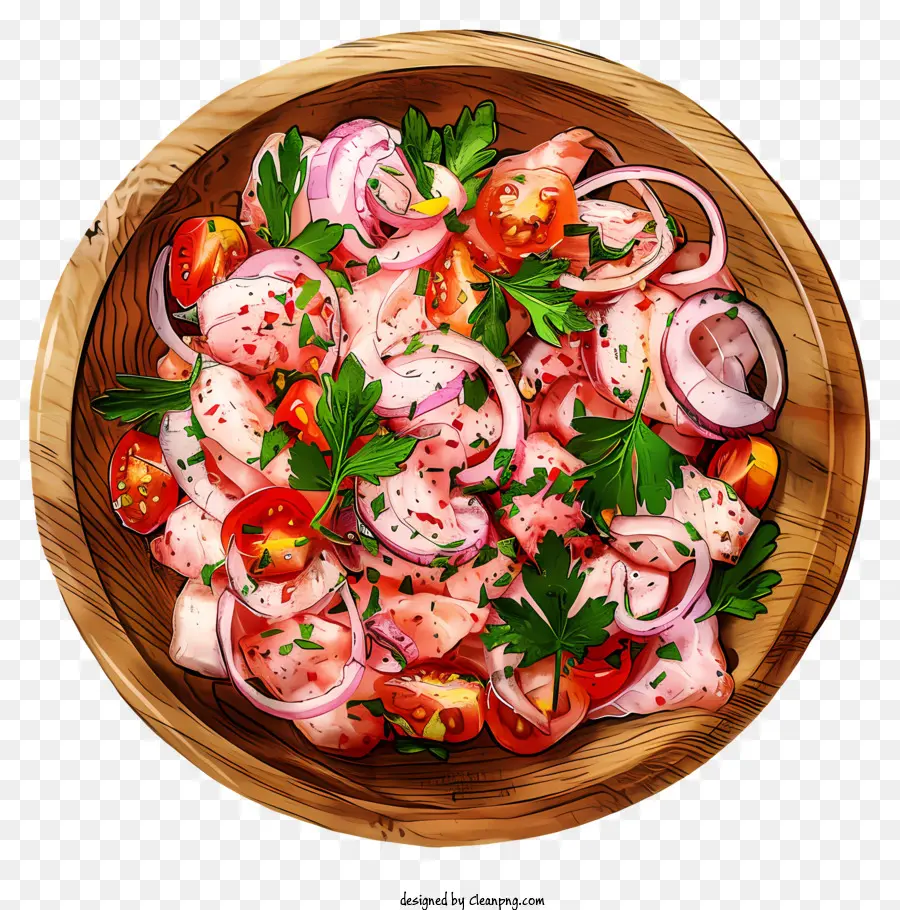 Ceviche，Ensalada PNG