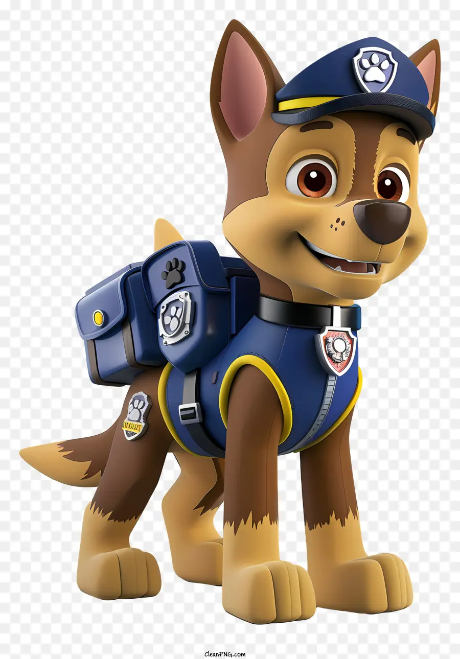 La Pata De La Patrulla，Perro De Policía PNG