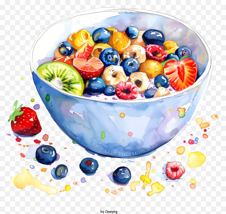 Día De Cereal，Tazón De Fruta PNG