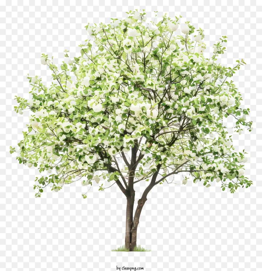 árbol De Primavera，Flores Blancas PNG