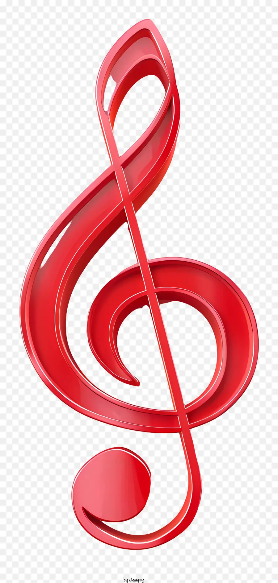 Notas De La Música，Treble Red Treble Clef PNG