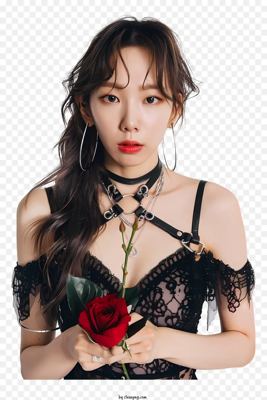 Taeyeon，Vestido Negro PNG