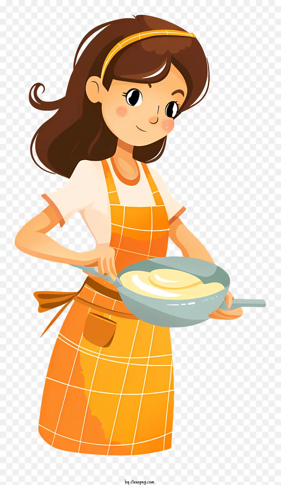 Mujer Cocinando Dibujos Animados，Niña Cocinando PNG