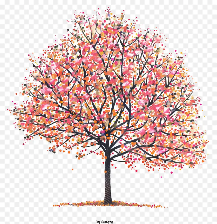 árbol De Primavera，árbol De Otoño PNG
