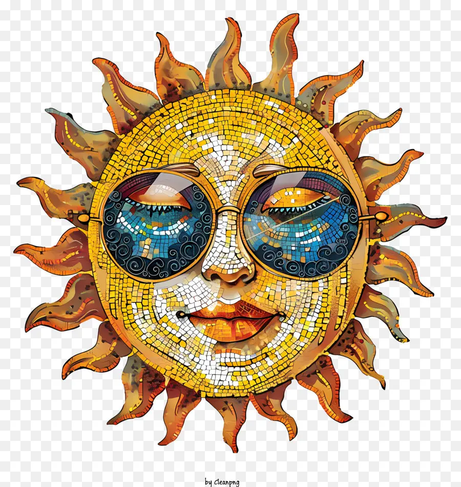 Sol Con Gafas De Sol，Sol PNG