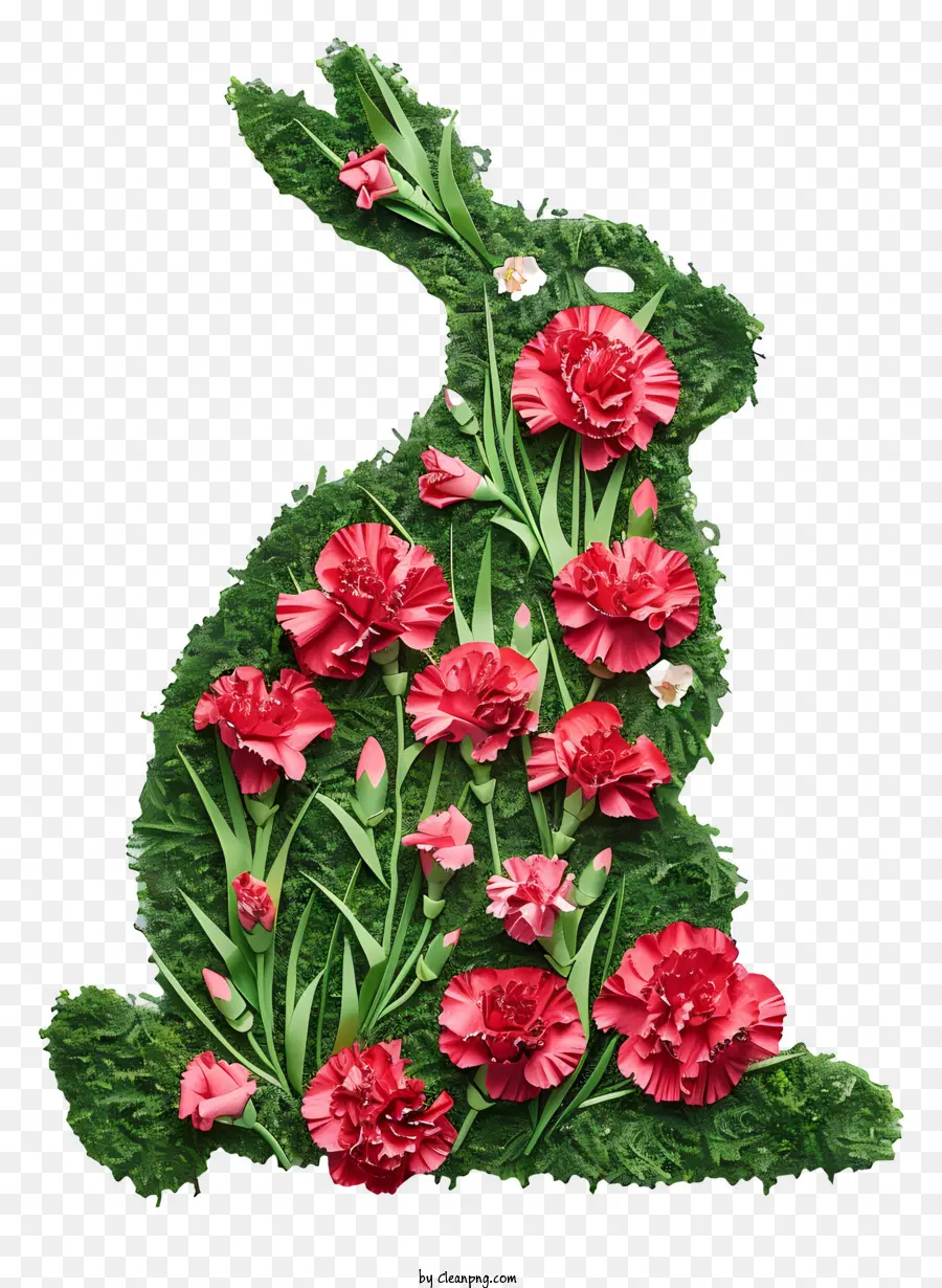 Conejo，Conejo Floral PNG