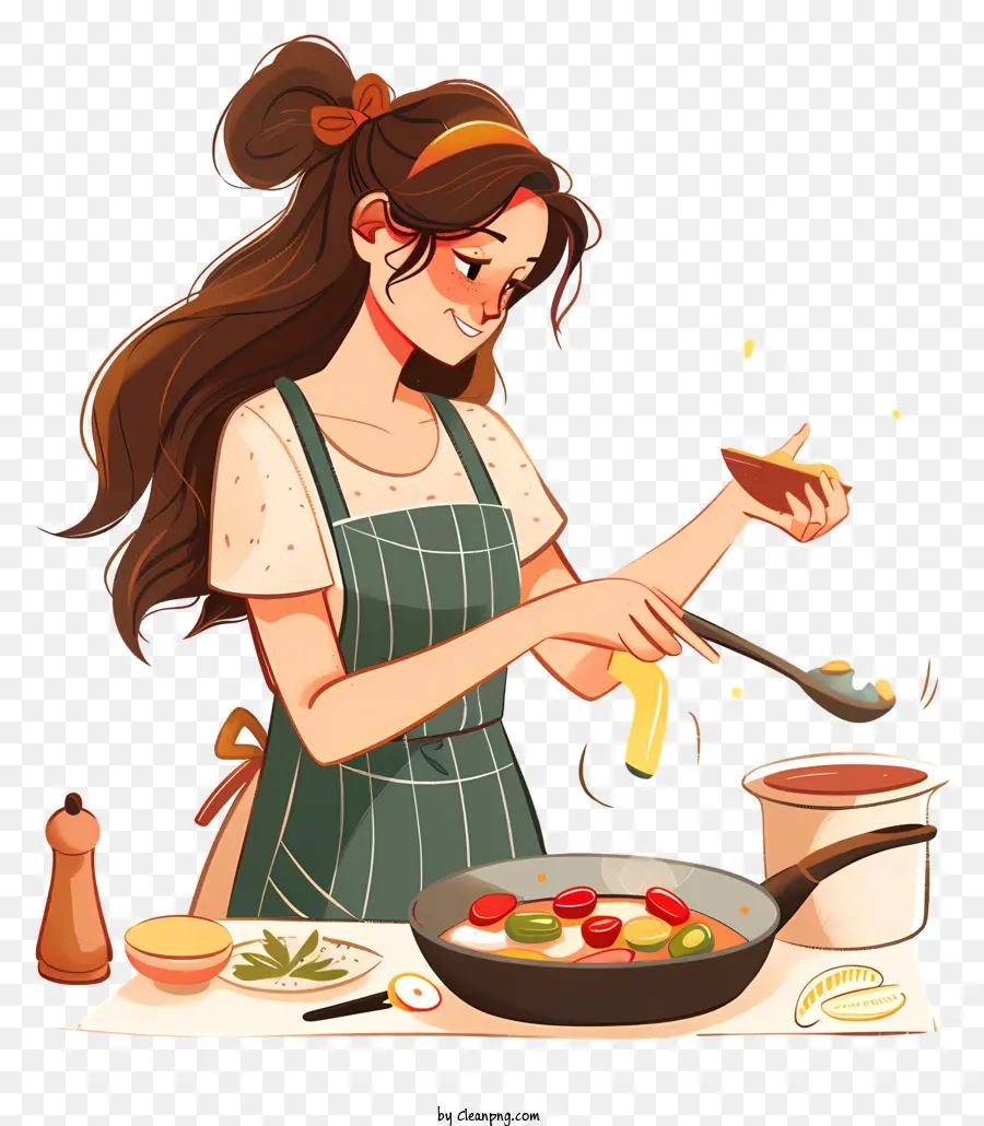 Cocina Mujer Dibujos Animados，La Cocina PNG