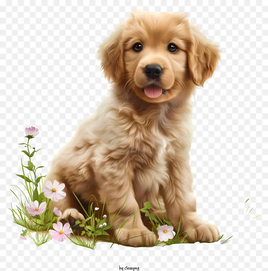 Cachorro Día，Golden Retriever Cachorro PNG