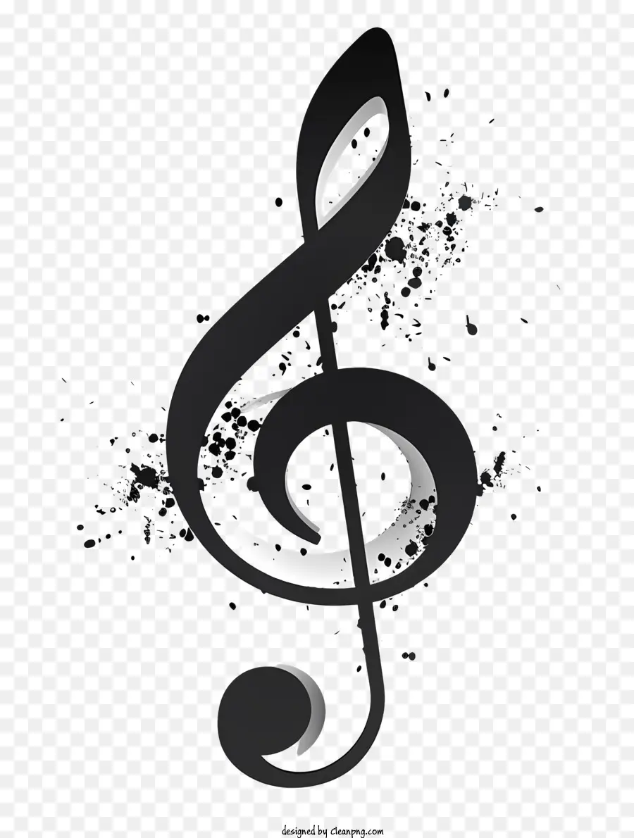 Notas De La Música，Treble Clef PNG