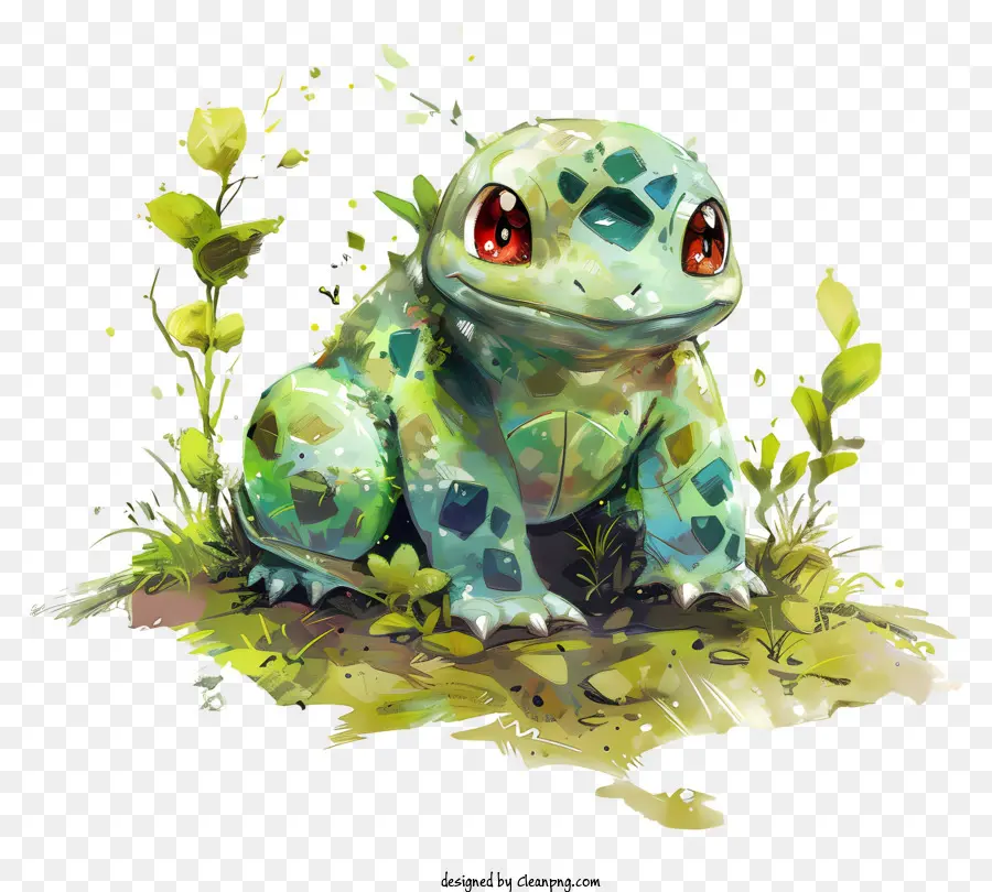 Pokémon，Lagarto Verde PNG