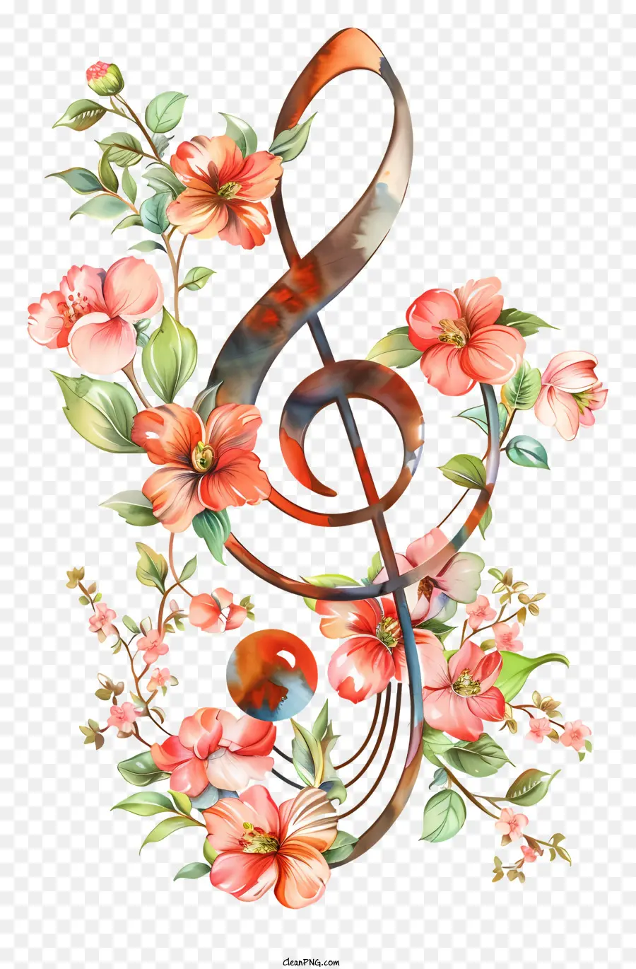 Notas De La Música，Treble Clef PNG