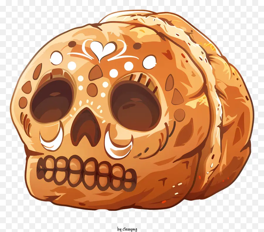 El Pan De Muerto，Pan De Cráneo De Azúcar PNG