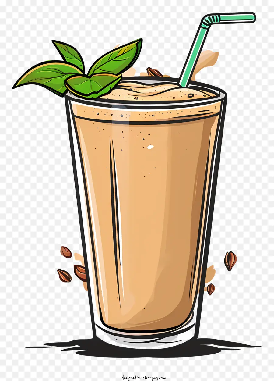 Batido De Proteínas Veganas，Ilustración De Dibujos Animados PNG