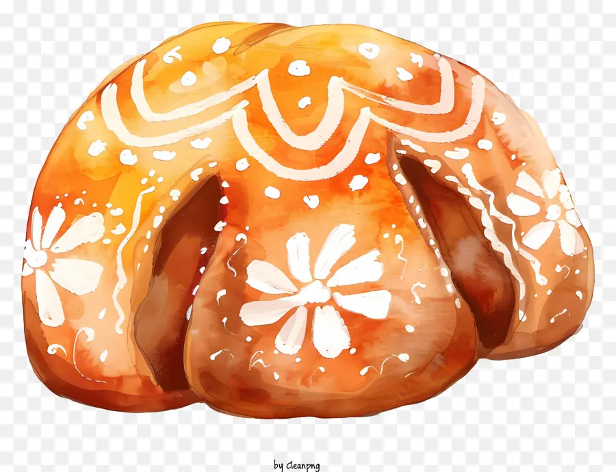 Pan De Muerto，Pan Decorado PNG