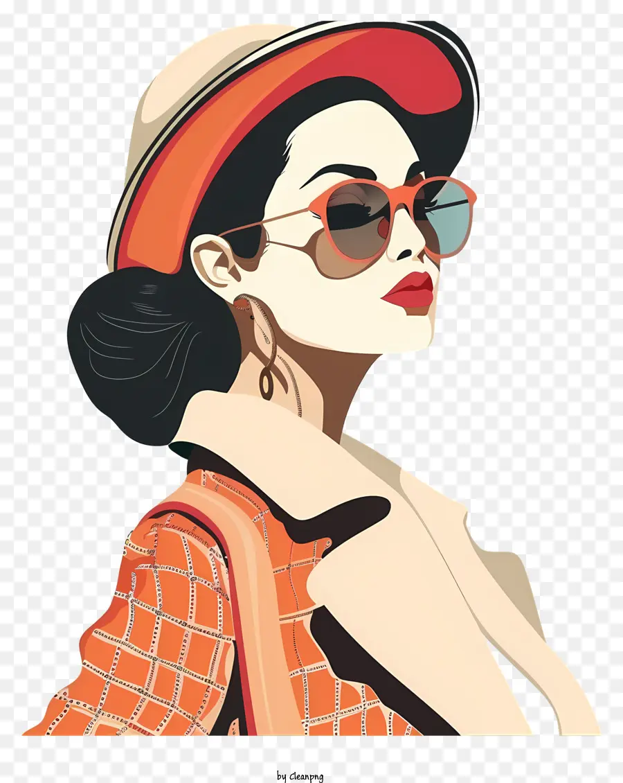 Moda Retro，Mujer PNG