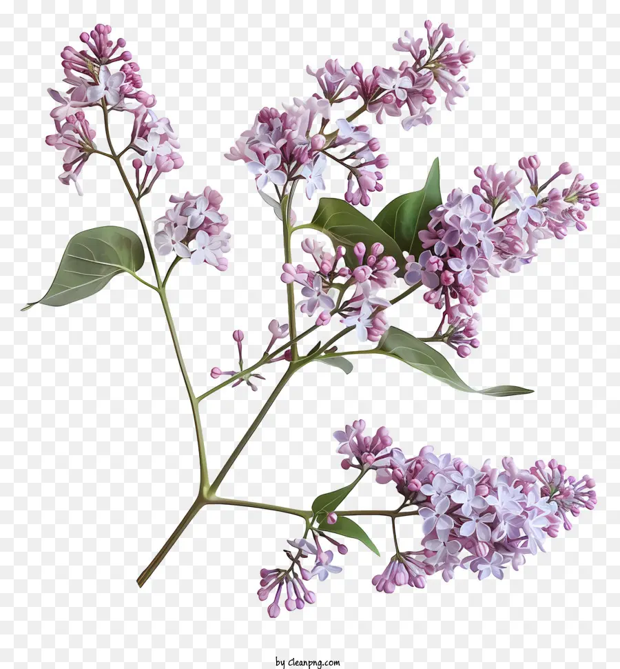 Flores Lilas，Floreciente PNG