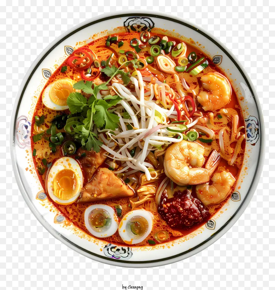 Penang Assam Laksa，Sopa Picante PNG