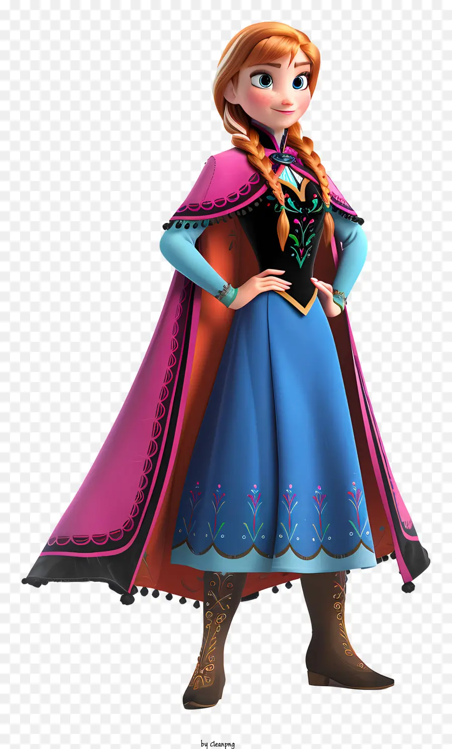 Princesa Anna Congelada，Personaje Animado PNG